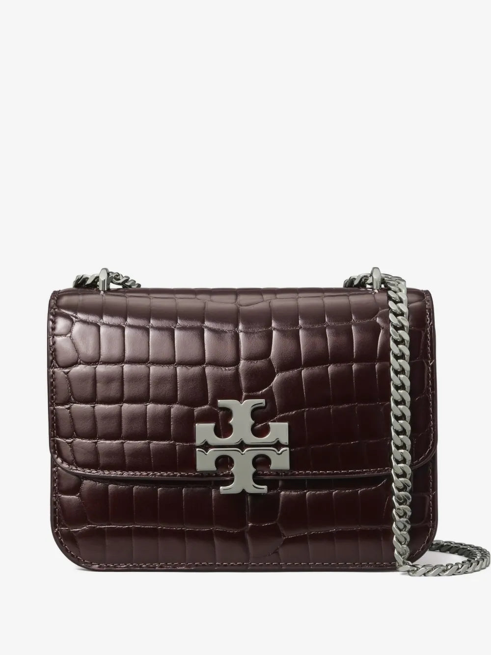 Tory Burch small Eleanor croc-embossed shoulder bag
