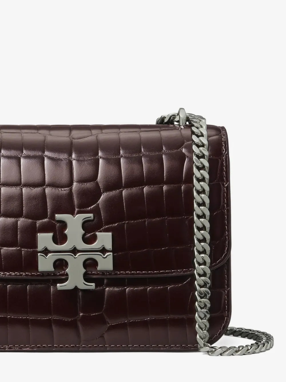 Tory Burch small Eleanor croc-embossed shoulder bag
