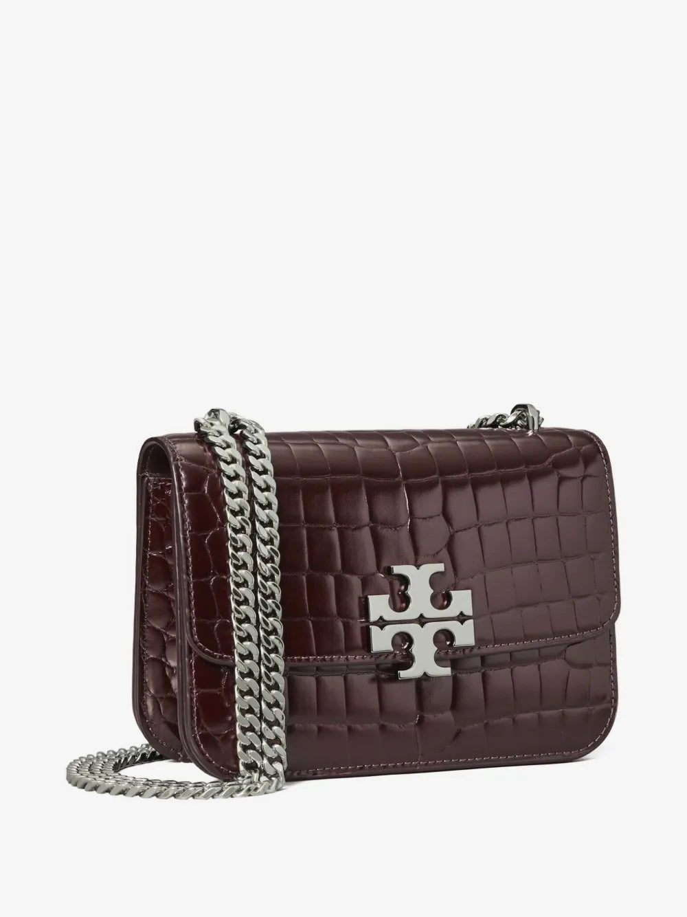 Tory Burch small Eleanor croc-embossed shoulder bag