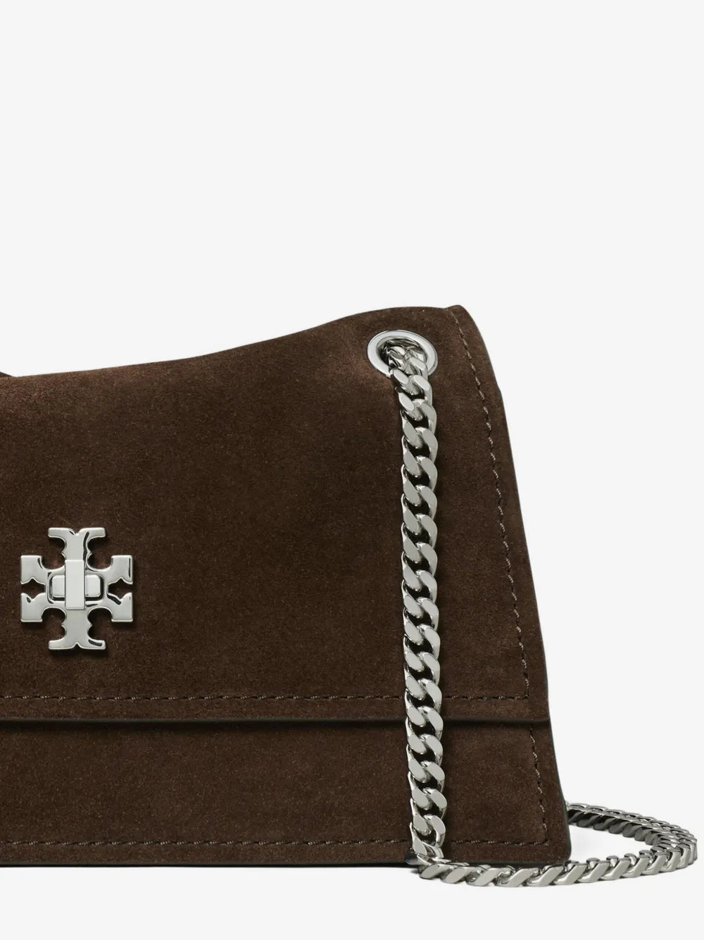 Tory Burch mini Kira turnlock suede shoulder bag