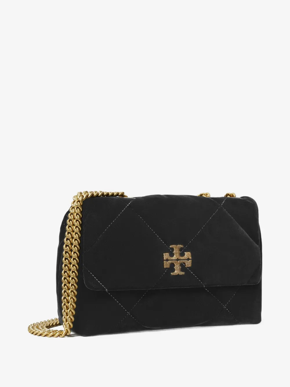 Tory Burch small Kira diamond-quilted velvet shoulder bag