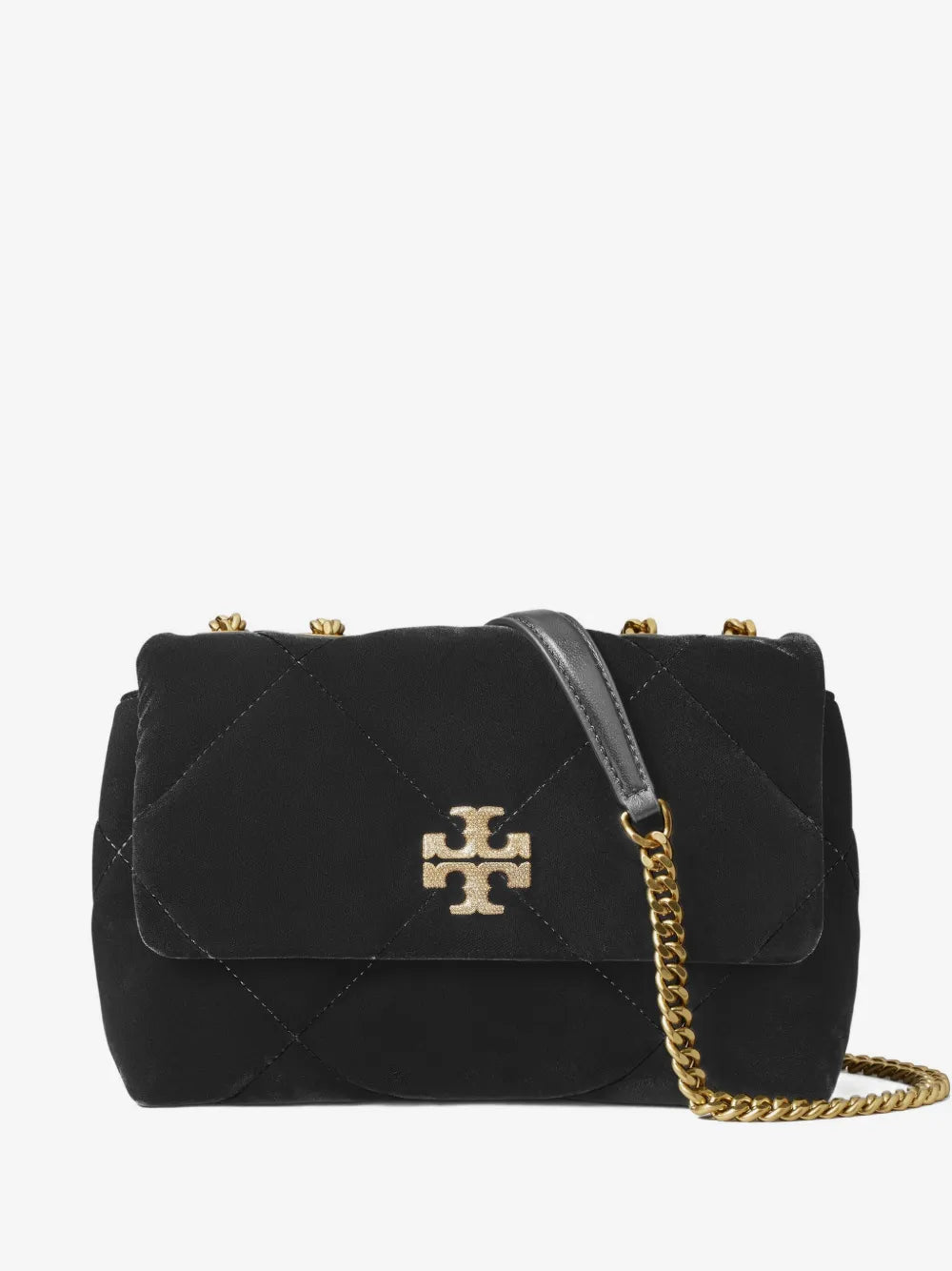 Tory Burch small Kira diamond-quilted velvet shoulder bag