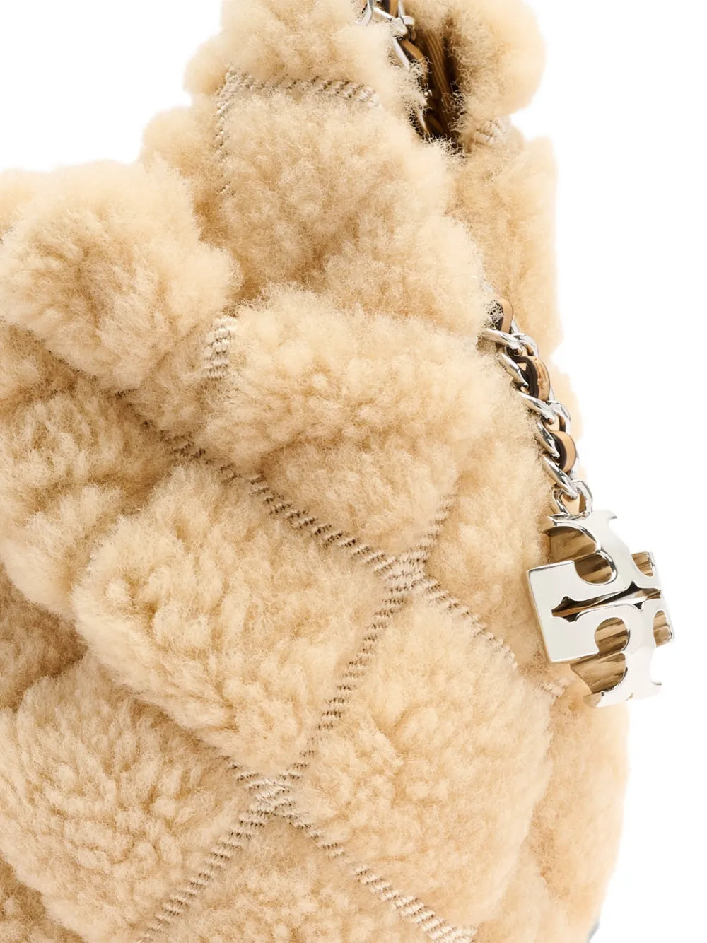 Tory Burch mini Fleming shearling bag