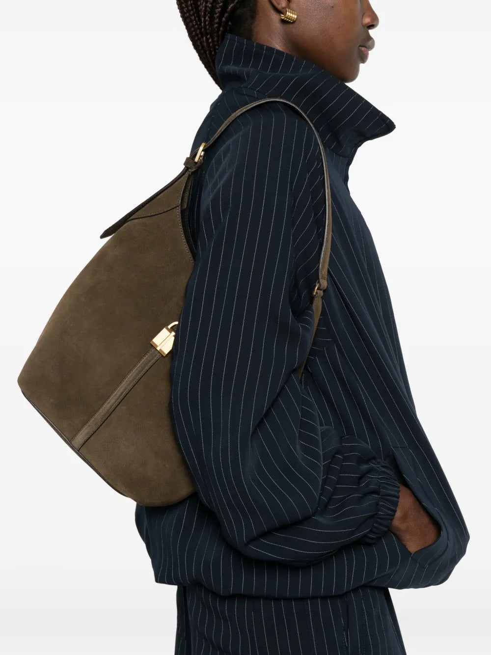 DeMellier Siena suede shoulder bag