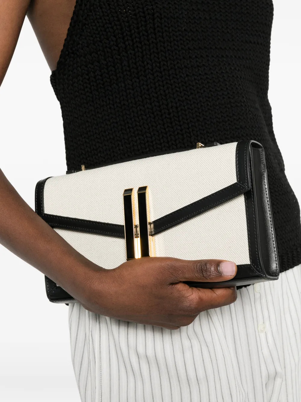 DeMellier Vancouver canvas clutch bag