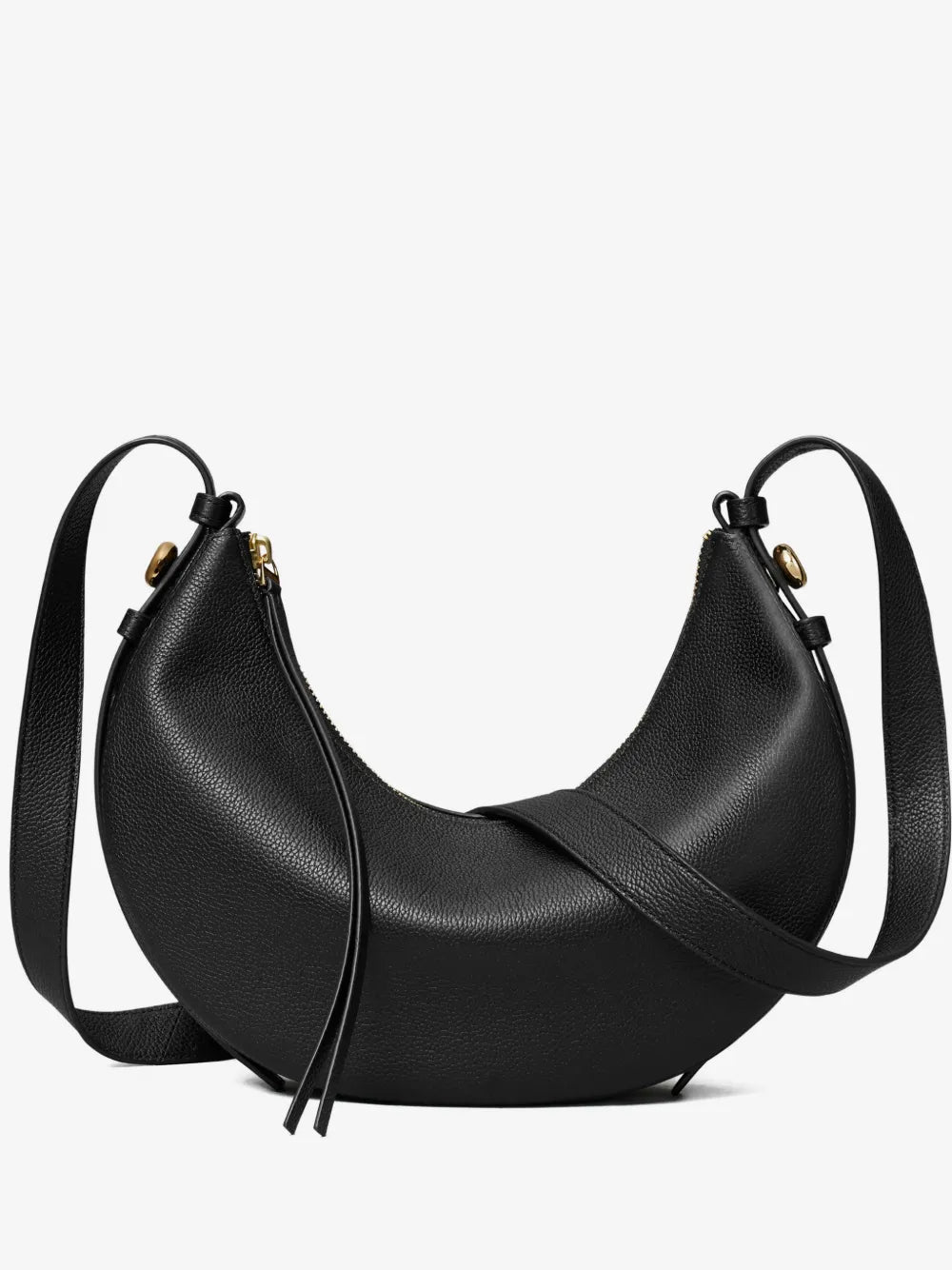 Tory Burch small Romy Half Moon leather shoulder bag