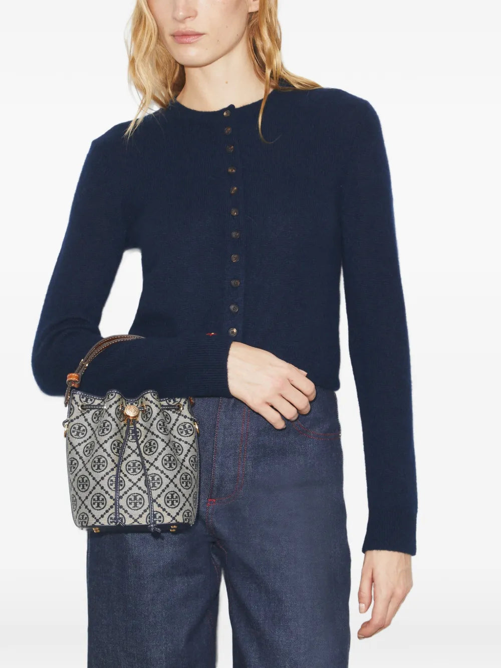 Tory Burch T Monogram mini bucket bag