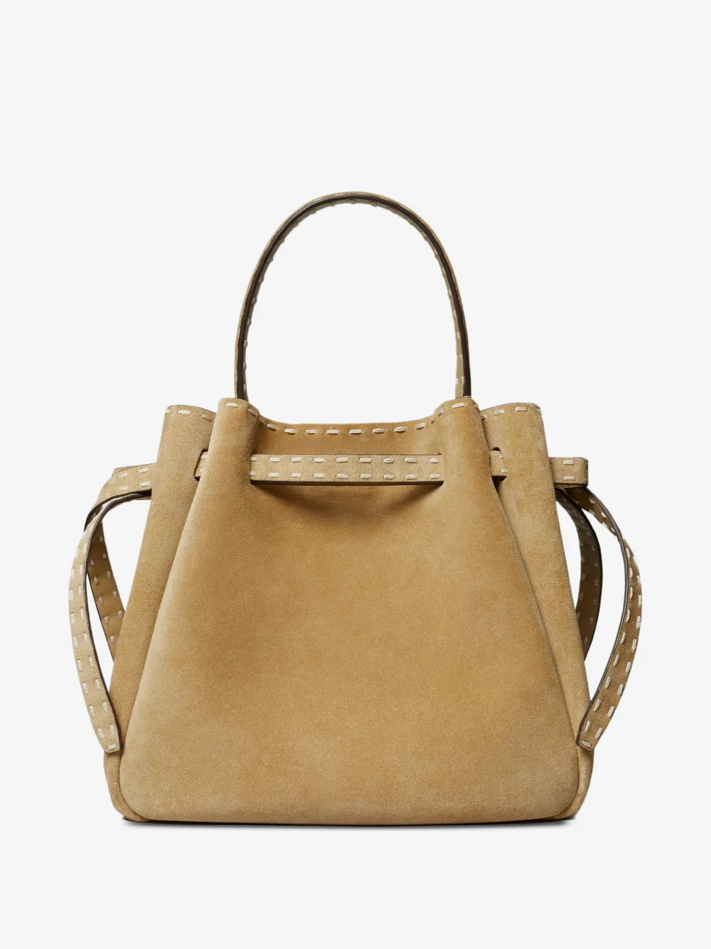Tory Burch Romy suede pick stitch bucket bag