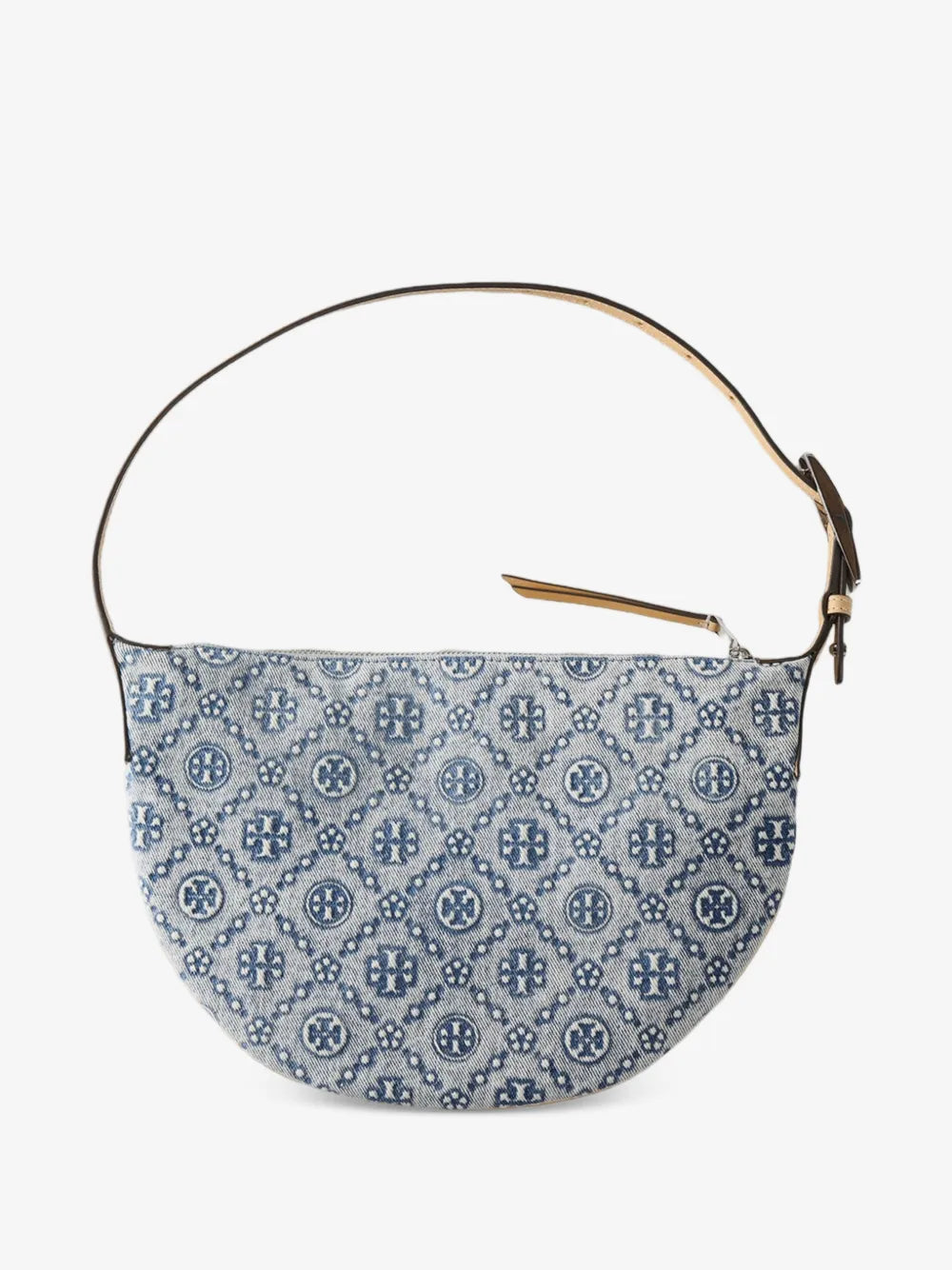 Tory Burch T-Monogram denim small balloon bag