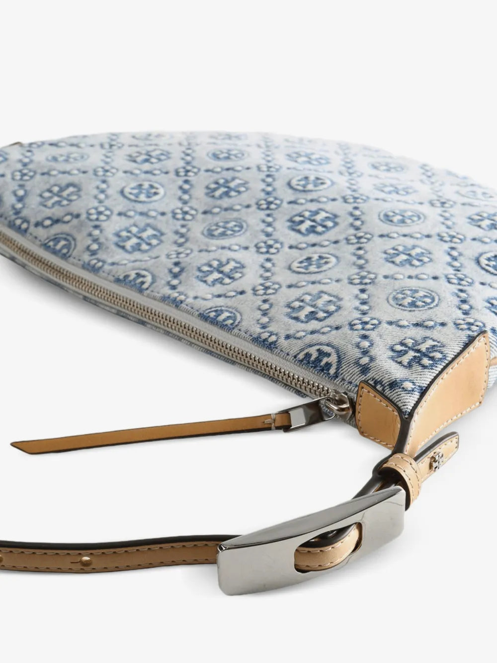 Tory Burch T-Monogram denim small balloon bag