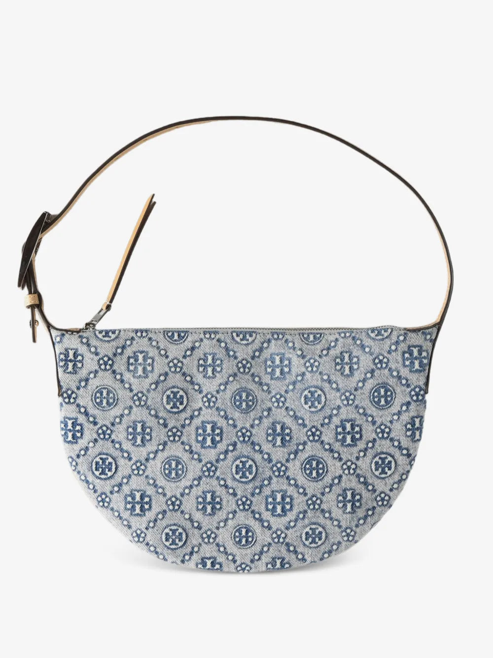 Tory Burch T-Monogram denim small balloon bag