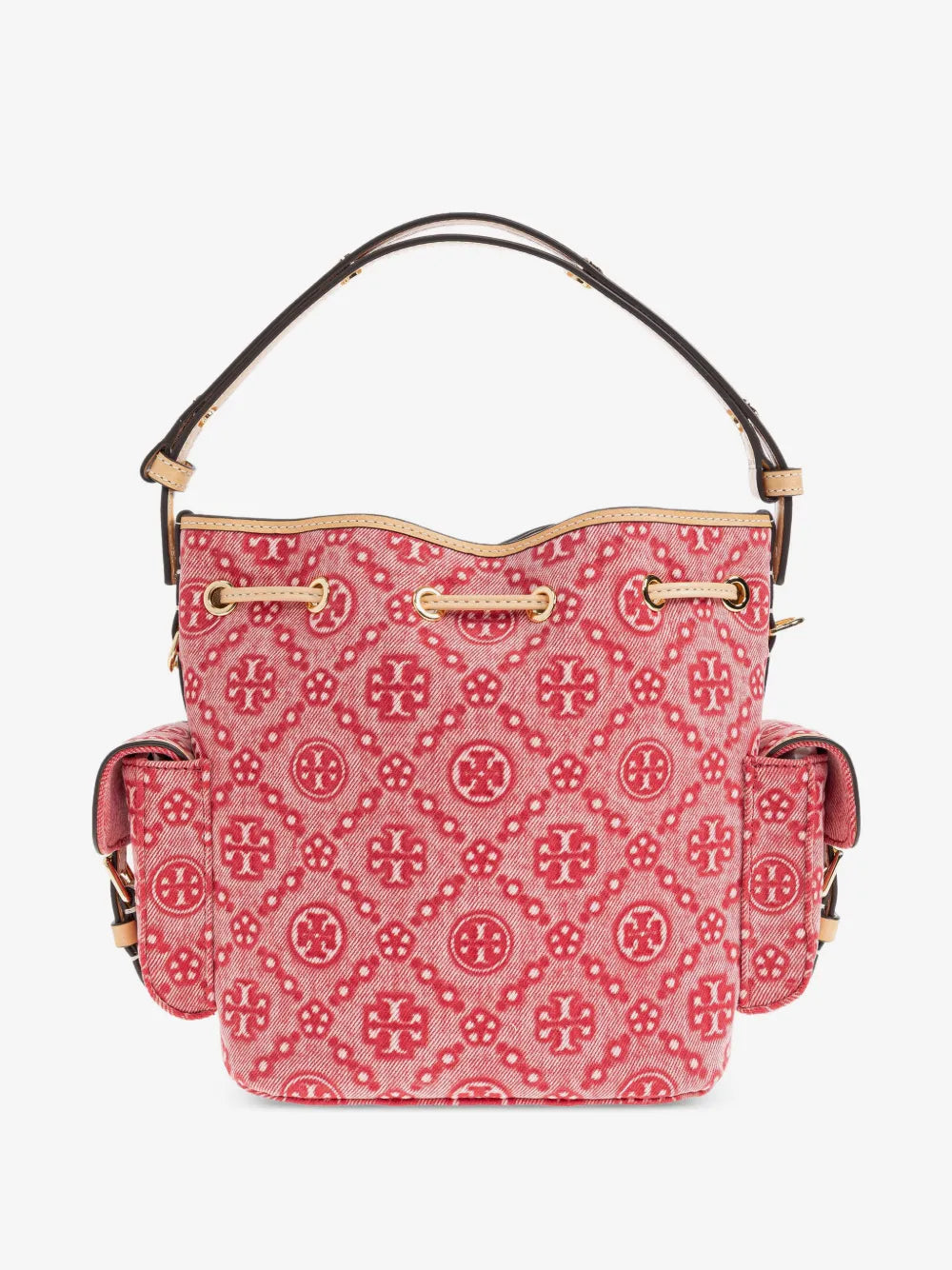 Tory Burch T Monogram denim bucket bag