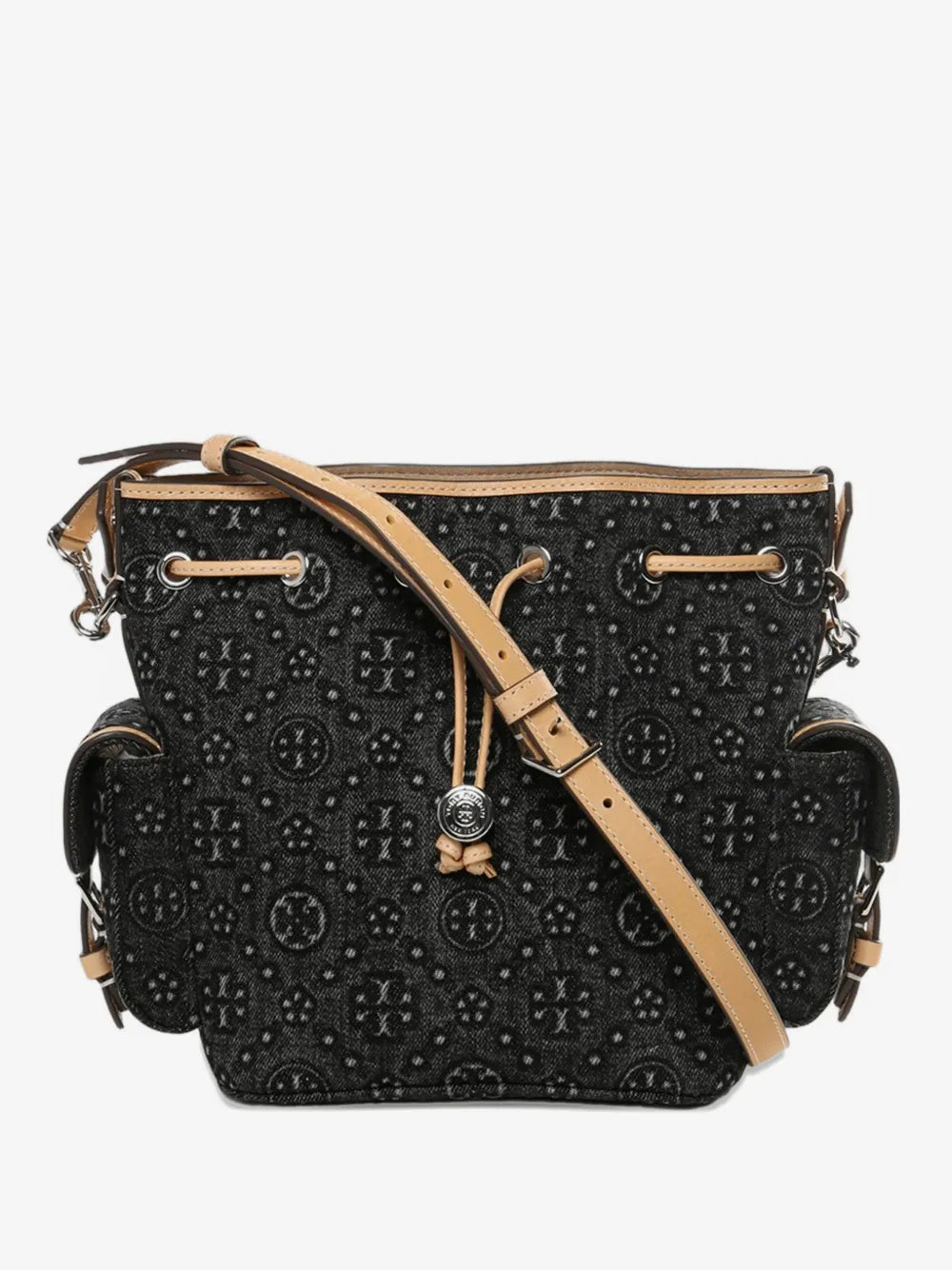 Tory Burch drawstring pattern bucket bag