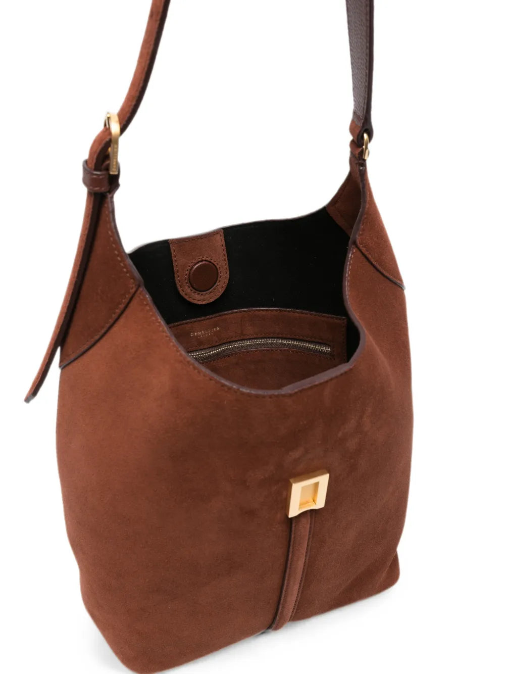 DeMellier Browns x DeMellier Siena suede bucket bag