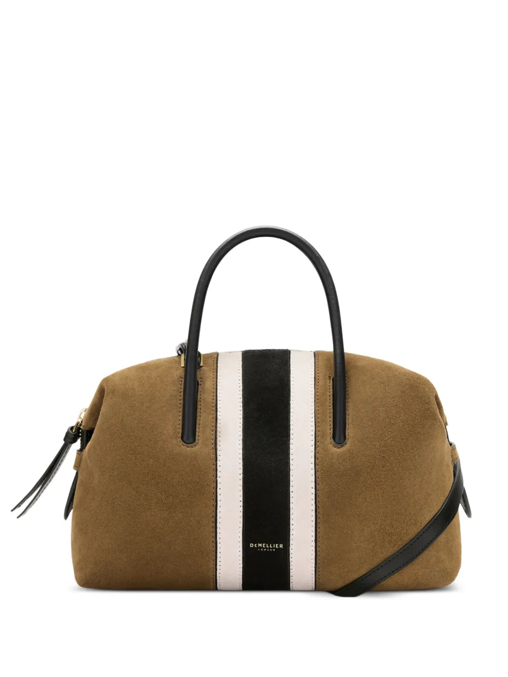 DeMellier small Stockholm intarsia-suede tote bag