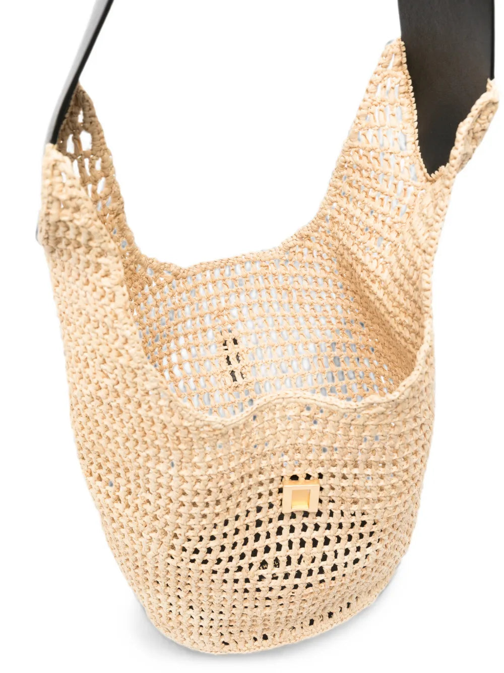 DeMellier Siena raffia shoulder bag