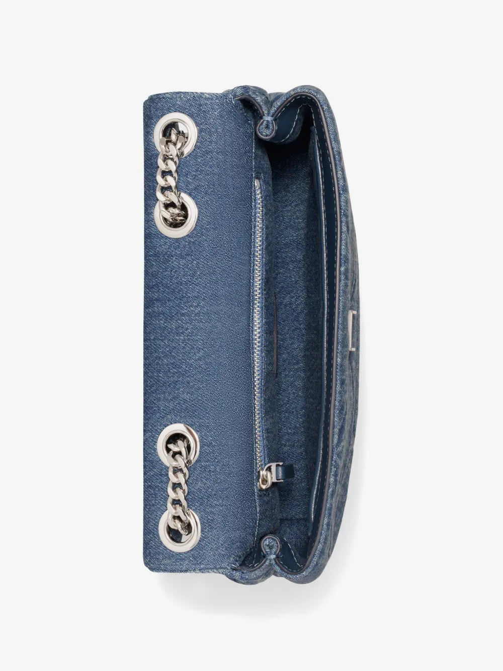 Tory Burch small Kira diamond quilted denim shoulder bag