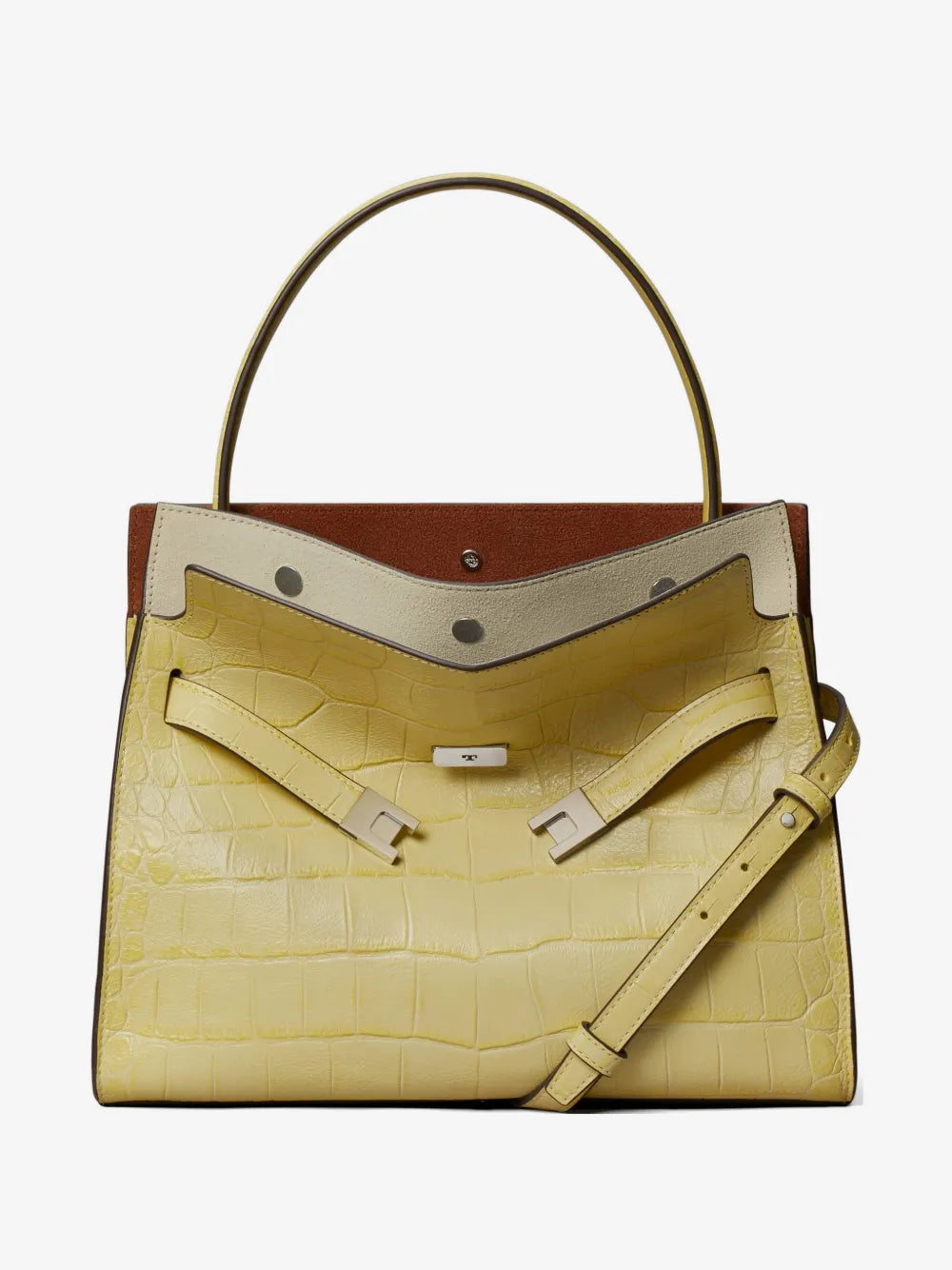 Tory Burch small Lee Radziwill embossed double bag