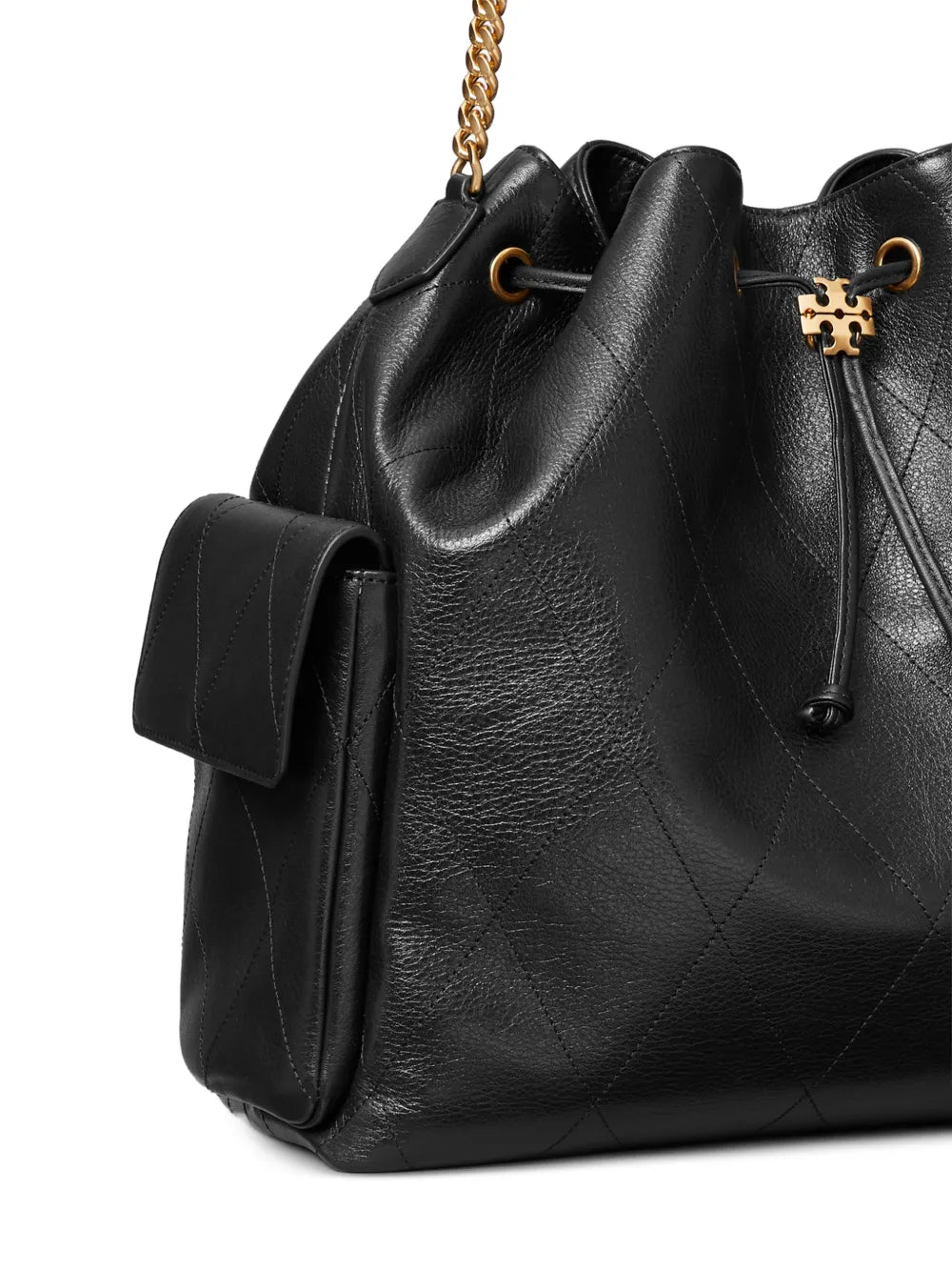 Tory Burch charlie quilted drawstring shoulder bag