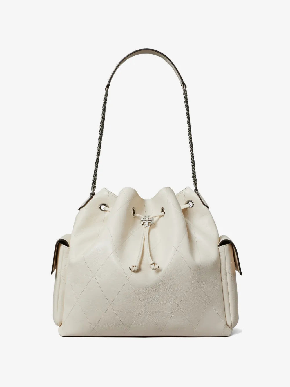 Tory Burch large Charlie quilted drawstring shoulder bag