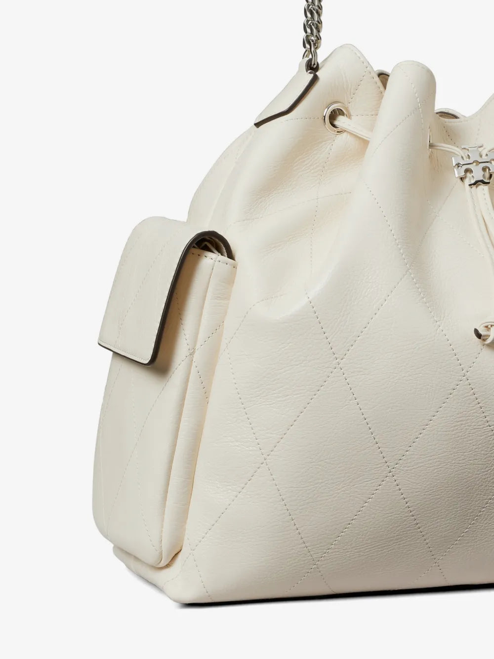 Tory Burch large Charlie quilted drawstring shoulder bag