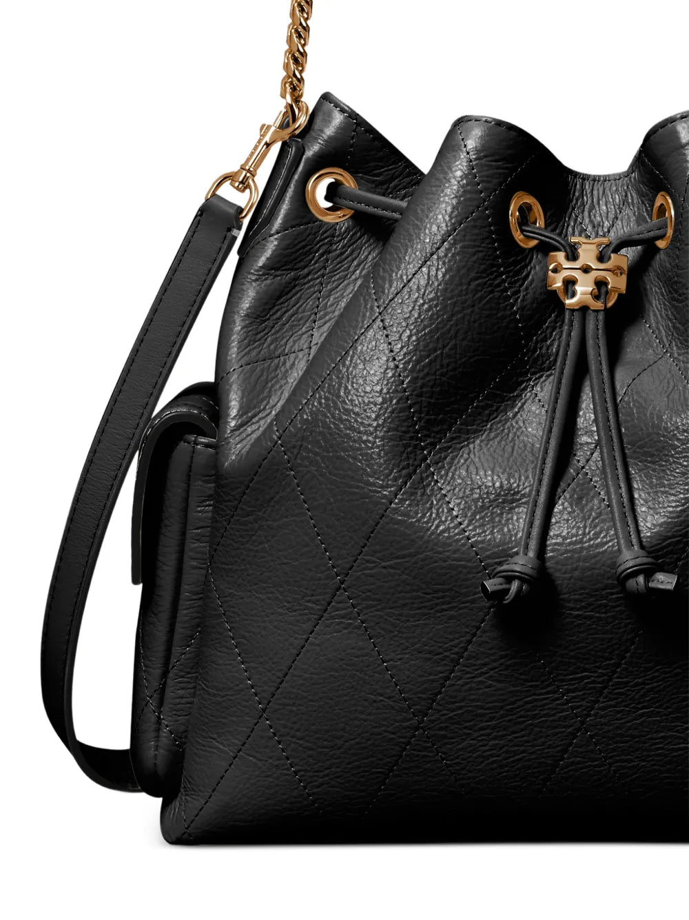 Tory Burch Charlie quilted drawstring shoulder bag