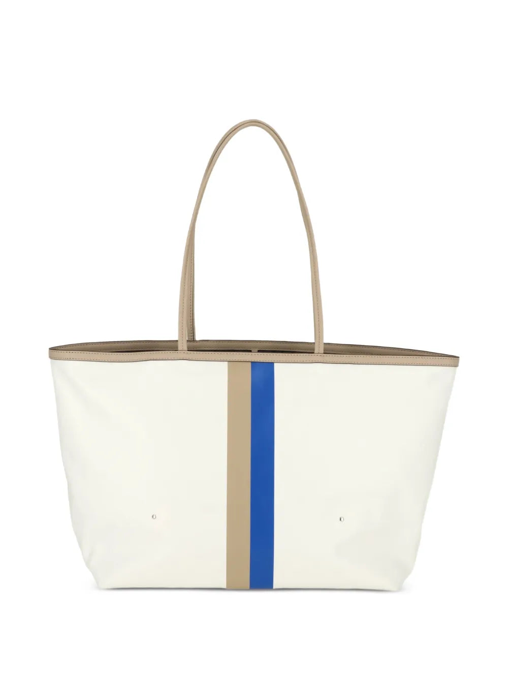 Tory Burch striped logo-print tote bag