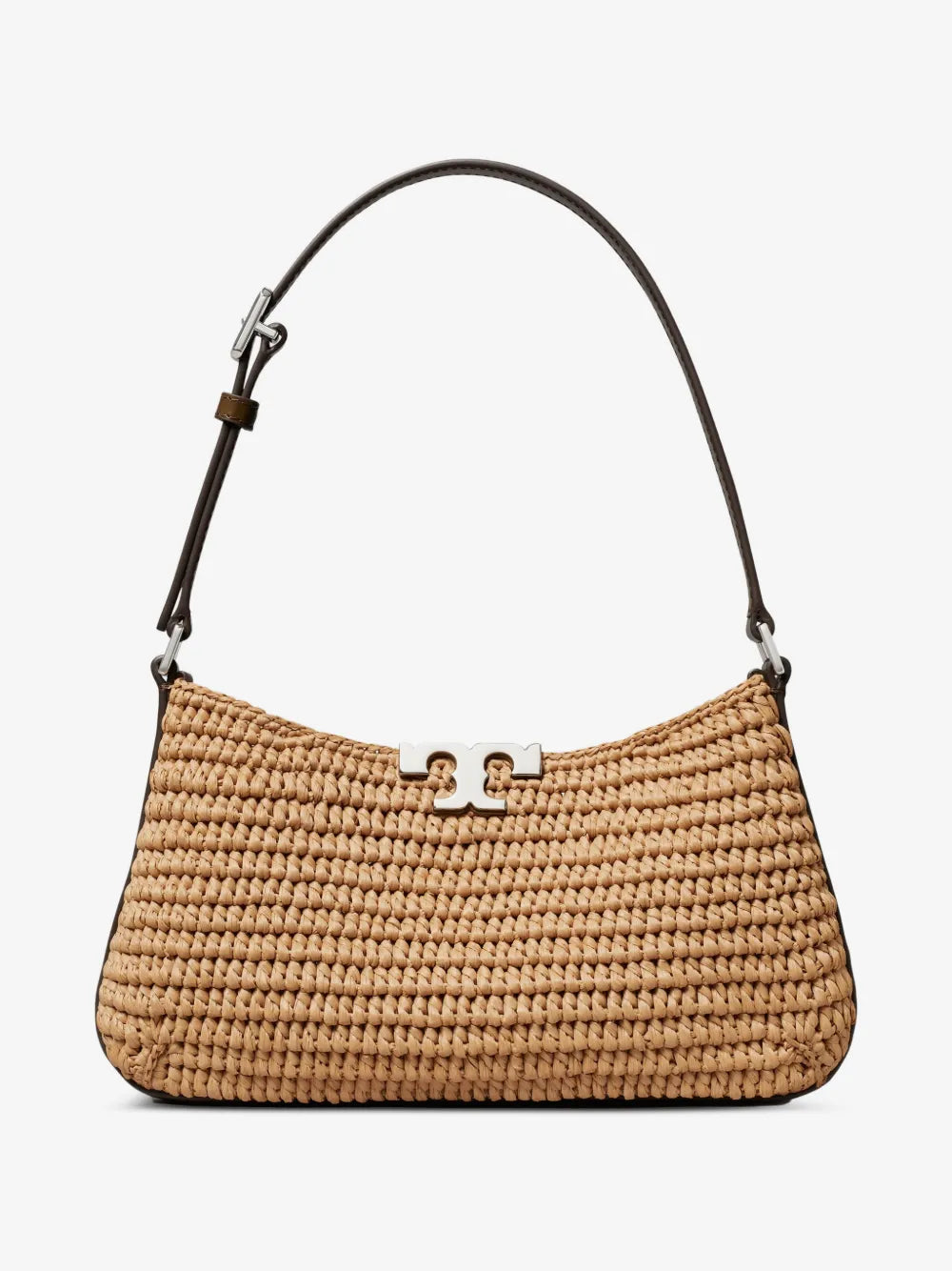 Tory Burch Eleanor raffia slim shoulder bag