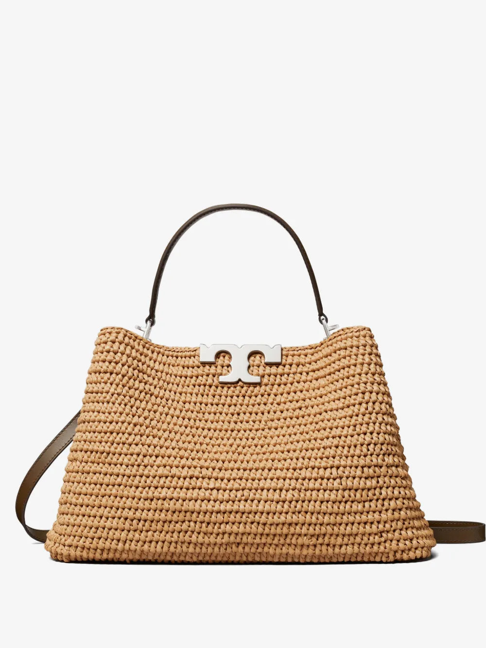 Tory Burch Eleanor raffia satchel