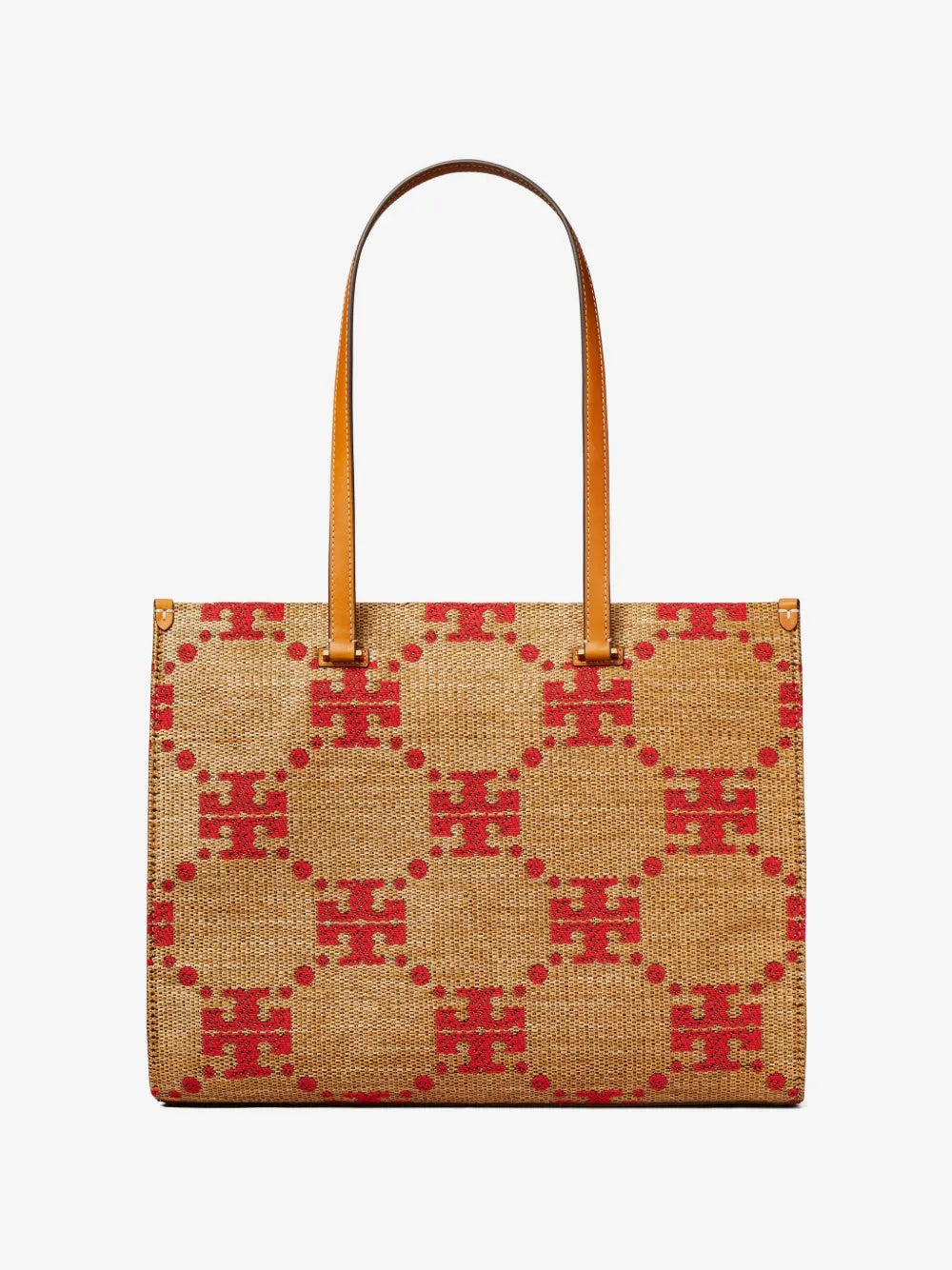 Tory Burch T Monogram woven tote bag