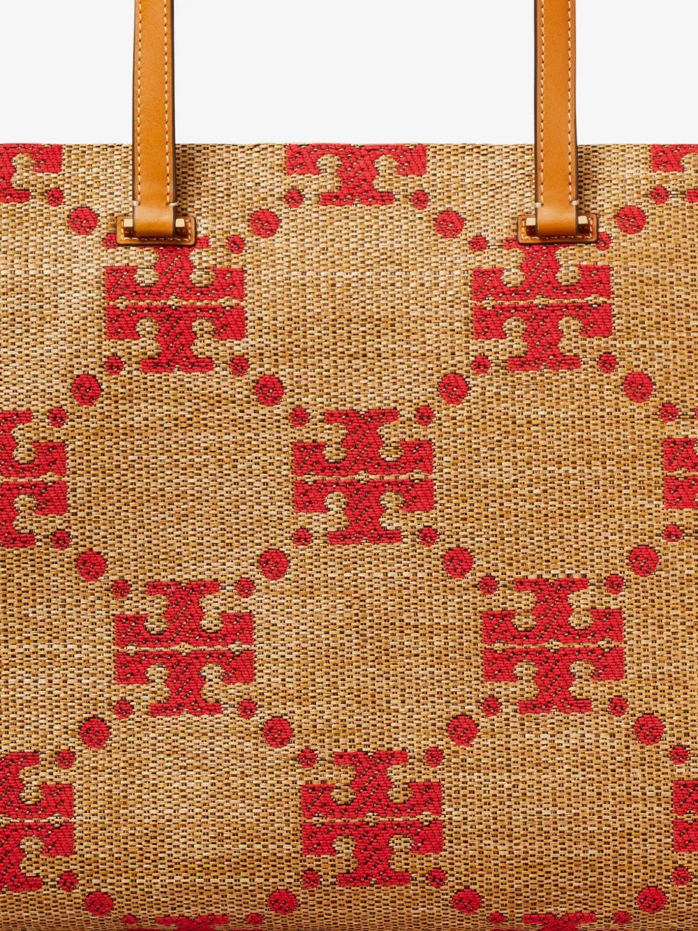 Tory Burch T Monogram woven tote bag