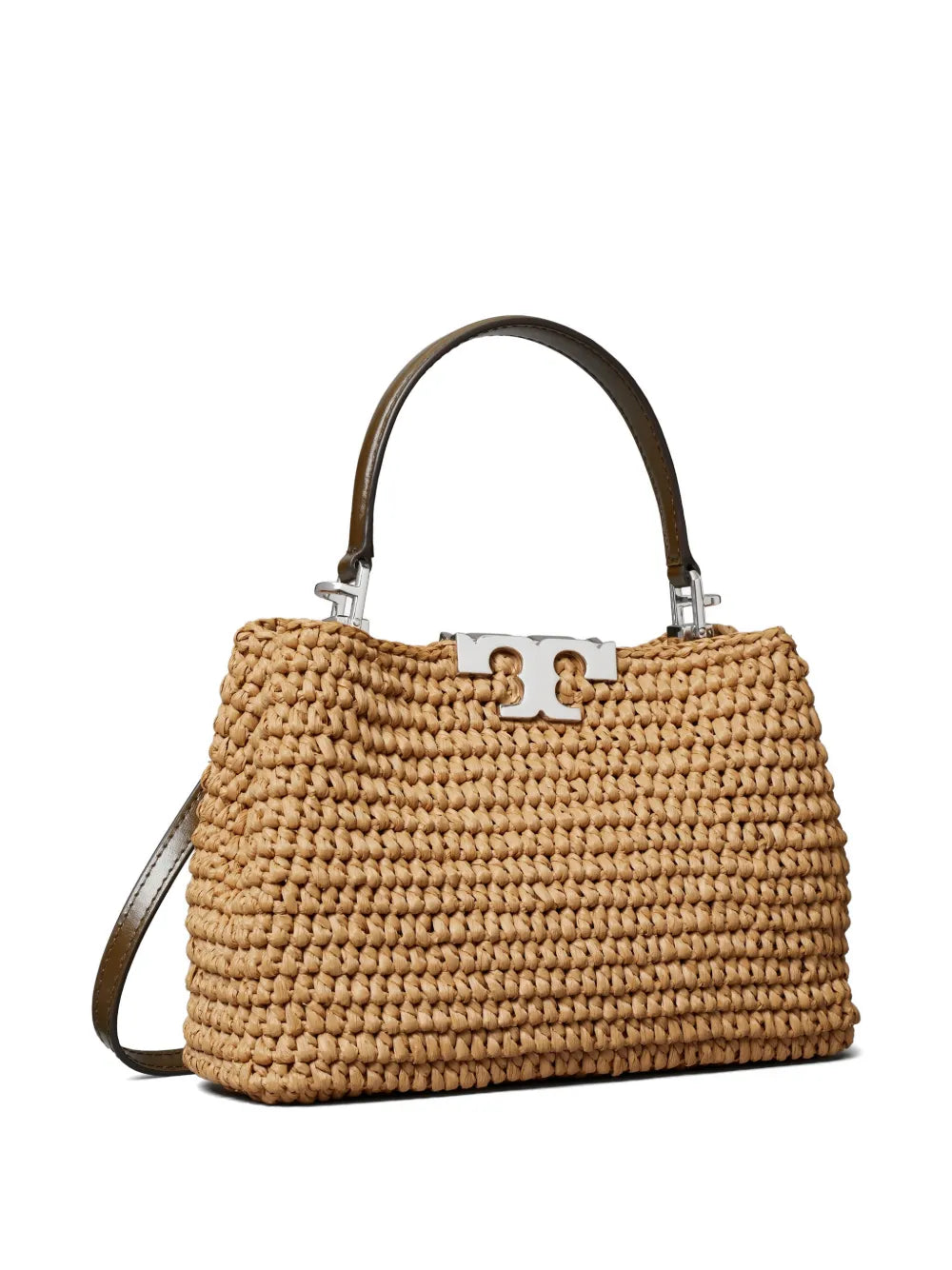 Tory Burch mini Eleanor raffia satchel