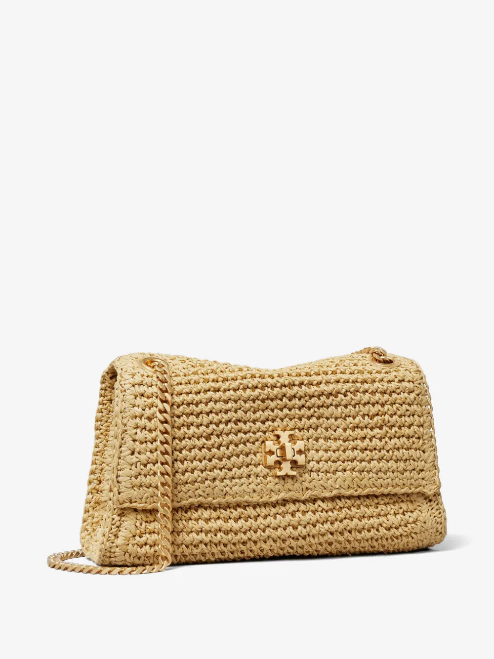 Tory Burch mini Kira turnlock woven shoulder bag
