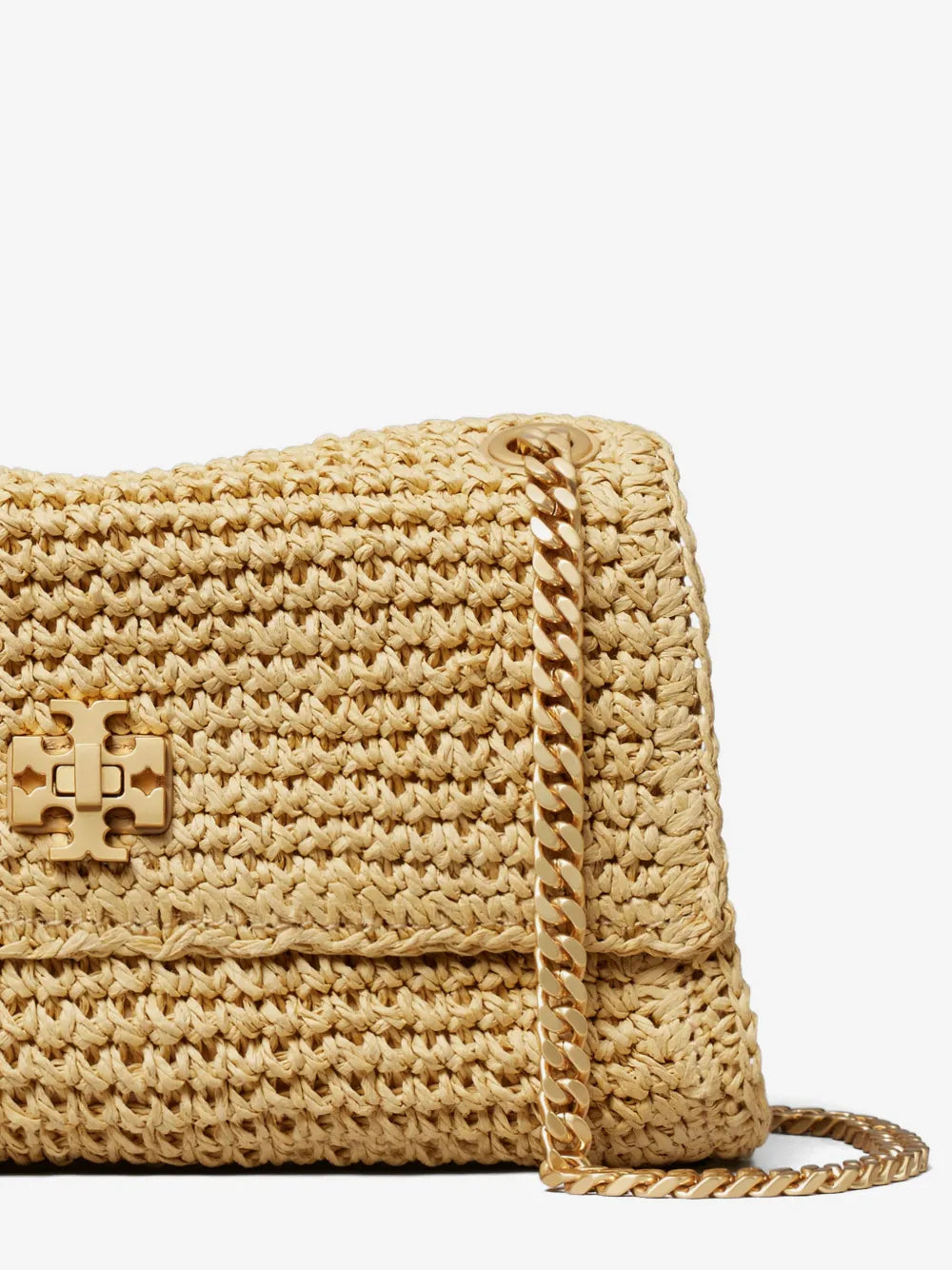 Tory Burch mini Kira turnlock woven shoulder bag