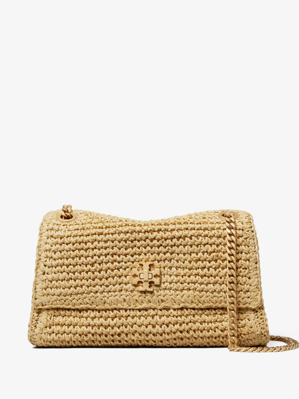 Tory Burch mini Kira turnlock woven shoulder bag