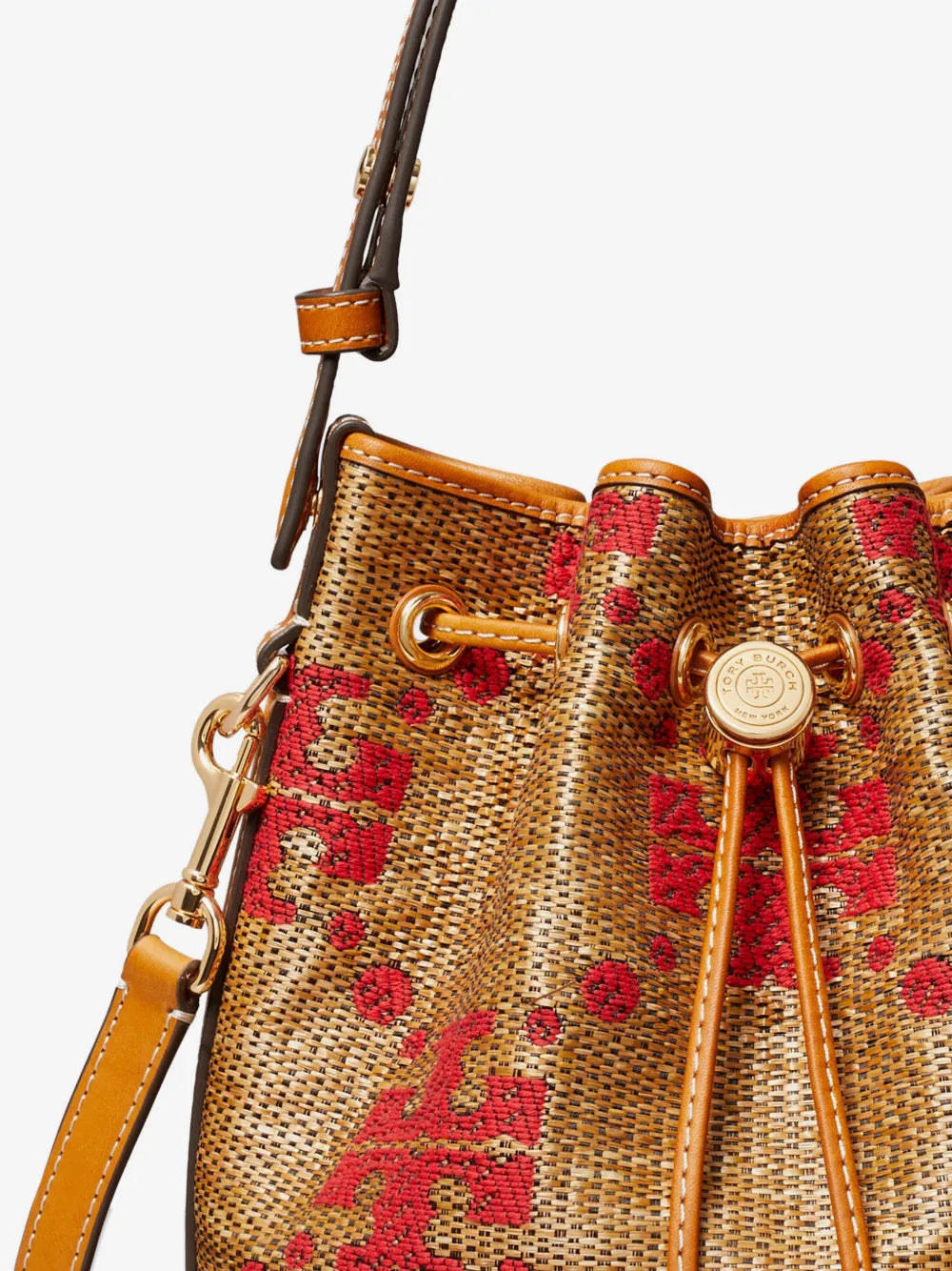 Tory Burch T-Monogram woven bucket bag