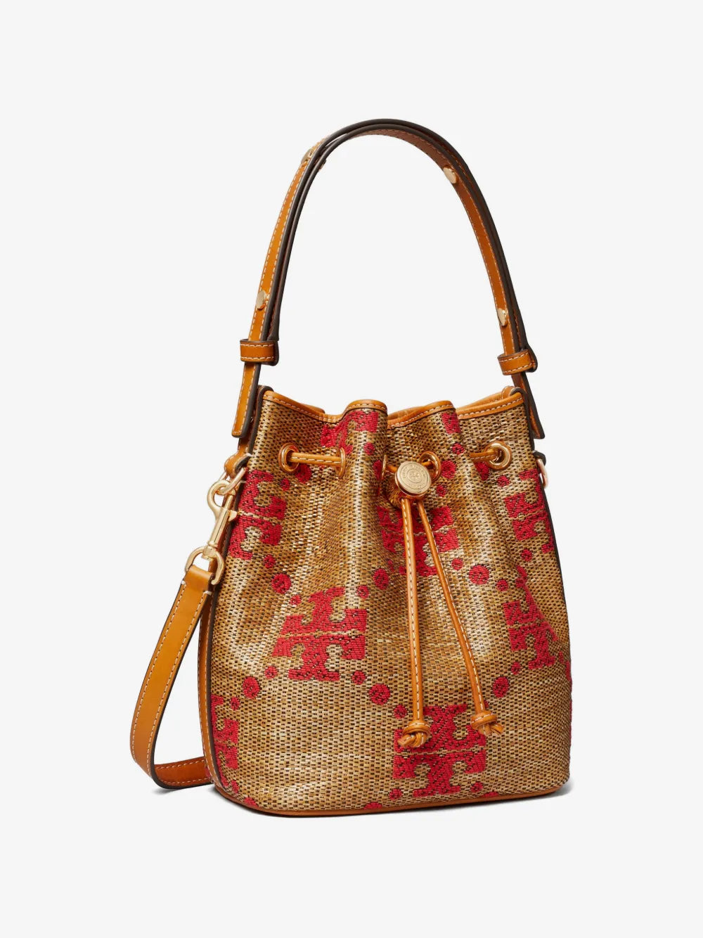Tory Burch T-Monogram woven bucket bag