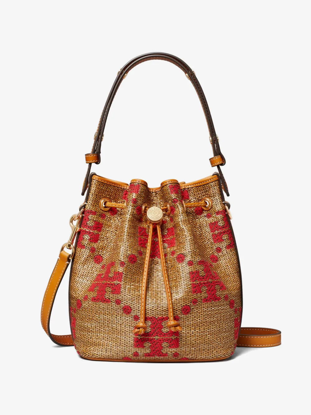 Tory Burch T-Monogram woven bucket bag