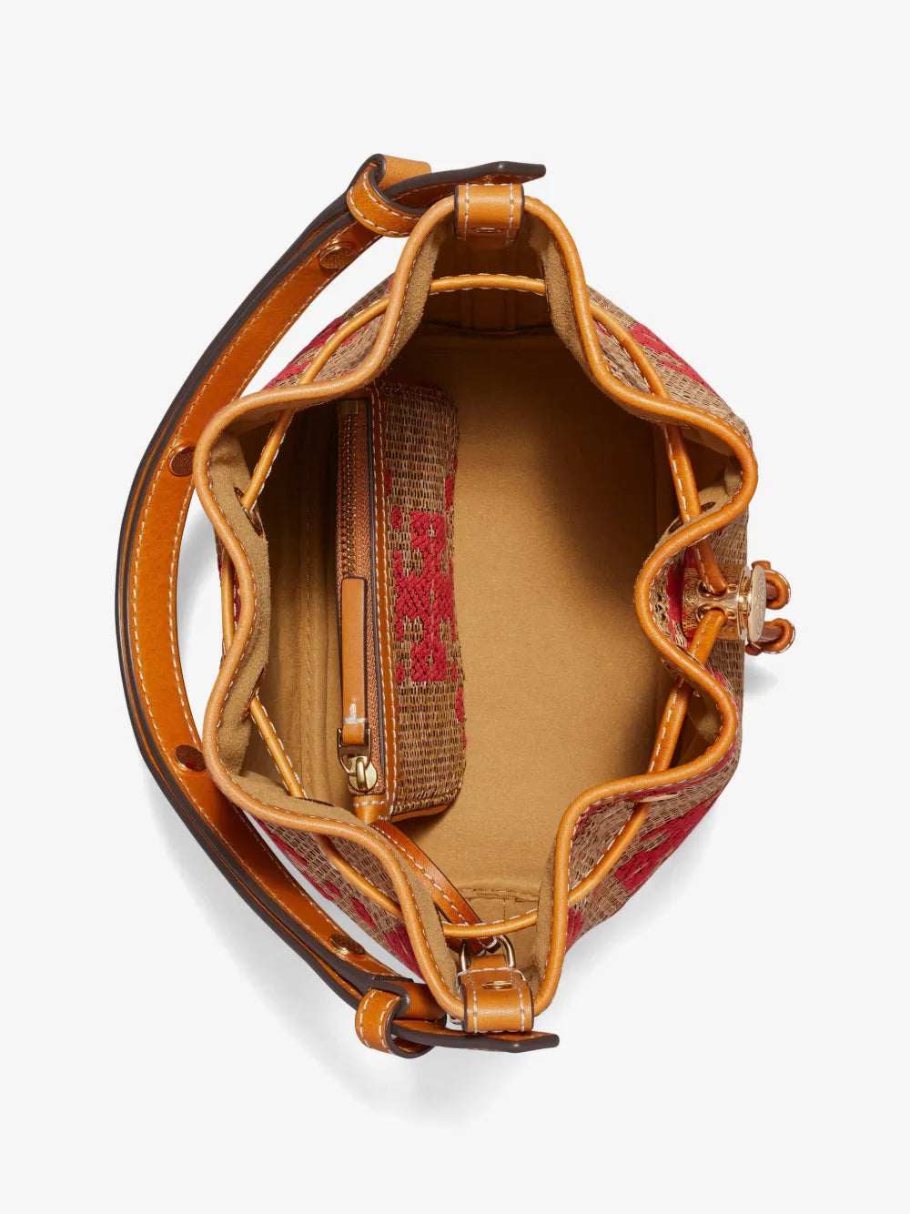 Tory Burch T-Monogram woven bucket bag
