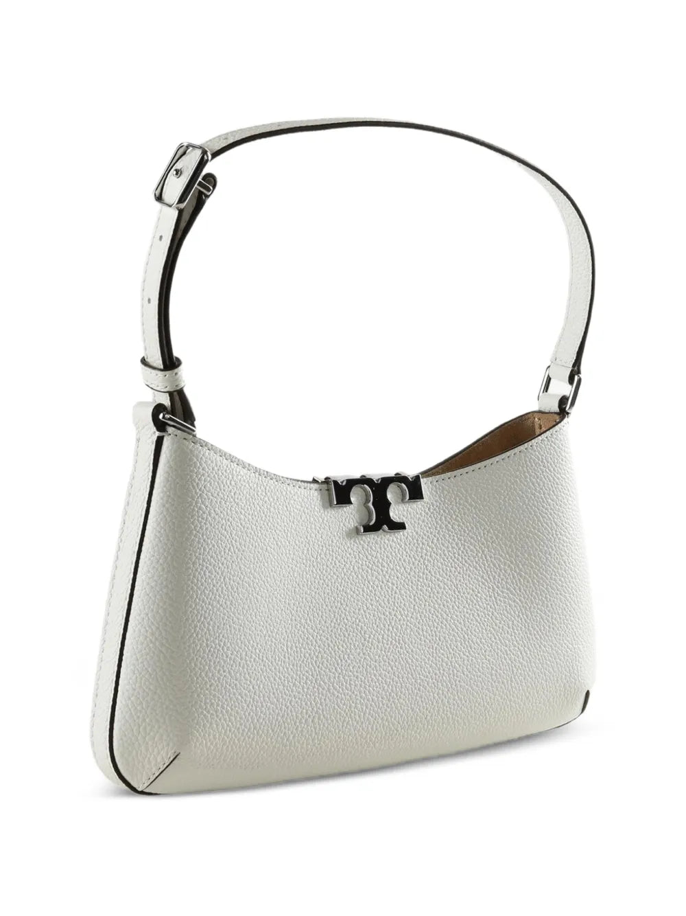 Tory Burch Eleanor logo-plaque pebbled-leather shoulder bag