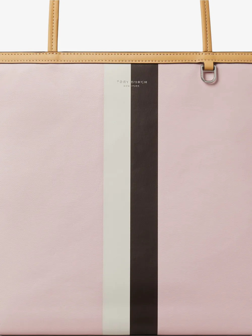 Tory Burch Racer striped-detail logo-print tote bag