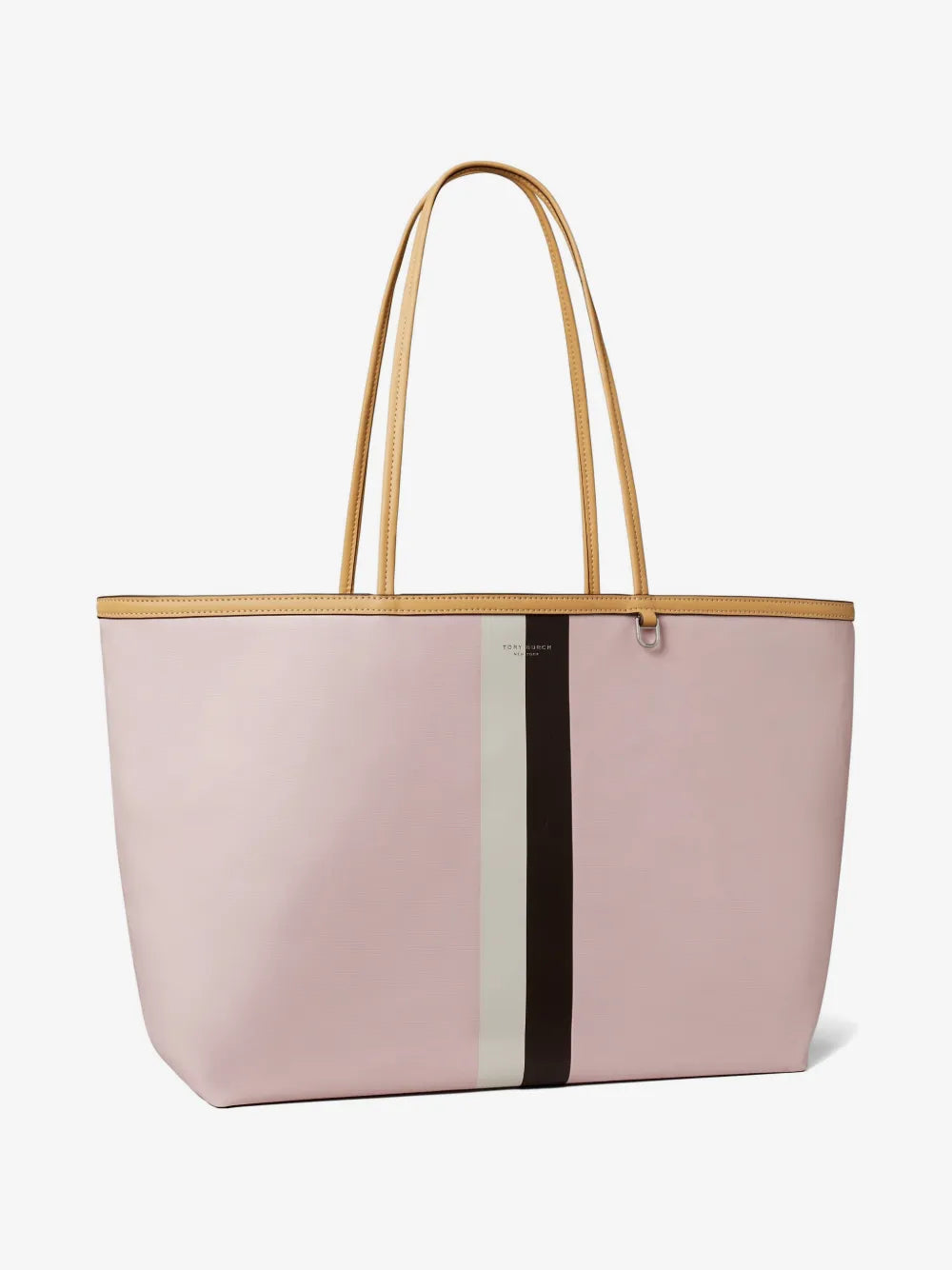 Tory Burch Racer striped-detail logo-print tote bag