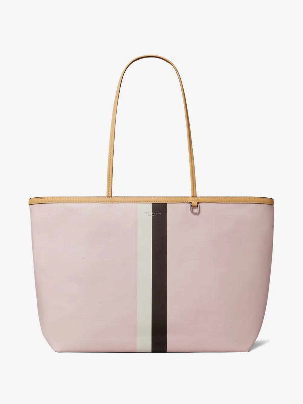 Tory Burch Racer striped-detail logo-print tote bag