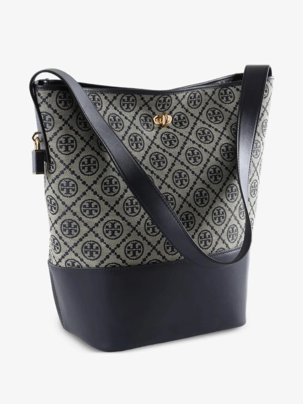 Tory Burch T-Monogram lock slim bucket bag