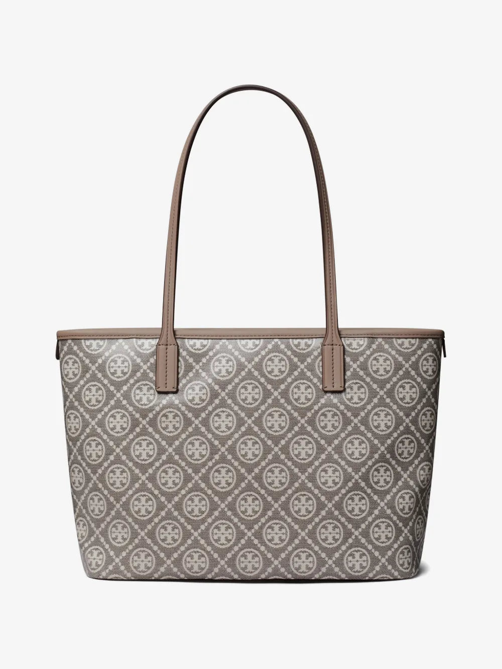 Tory Burch T Monogram coated jacquard small zip tote bag