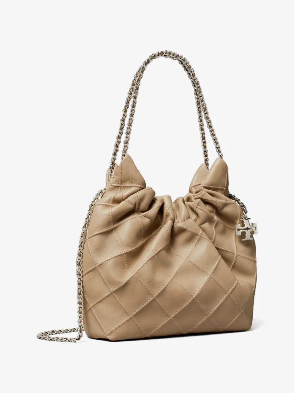 Tory Burch mini Fleming quilted-leather bucket bag