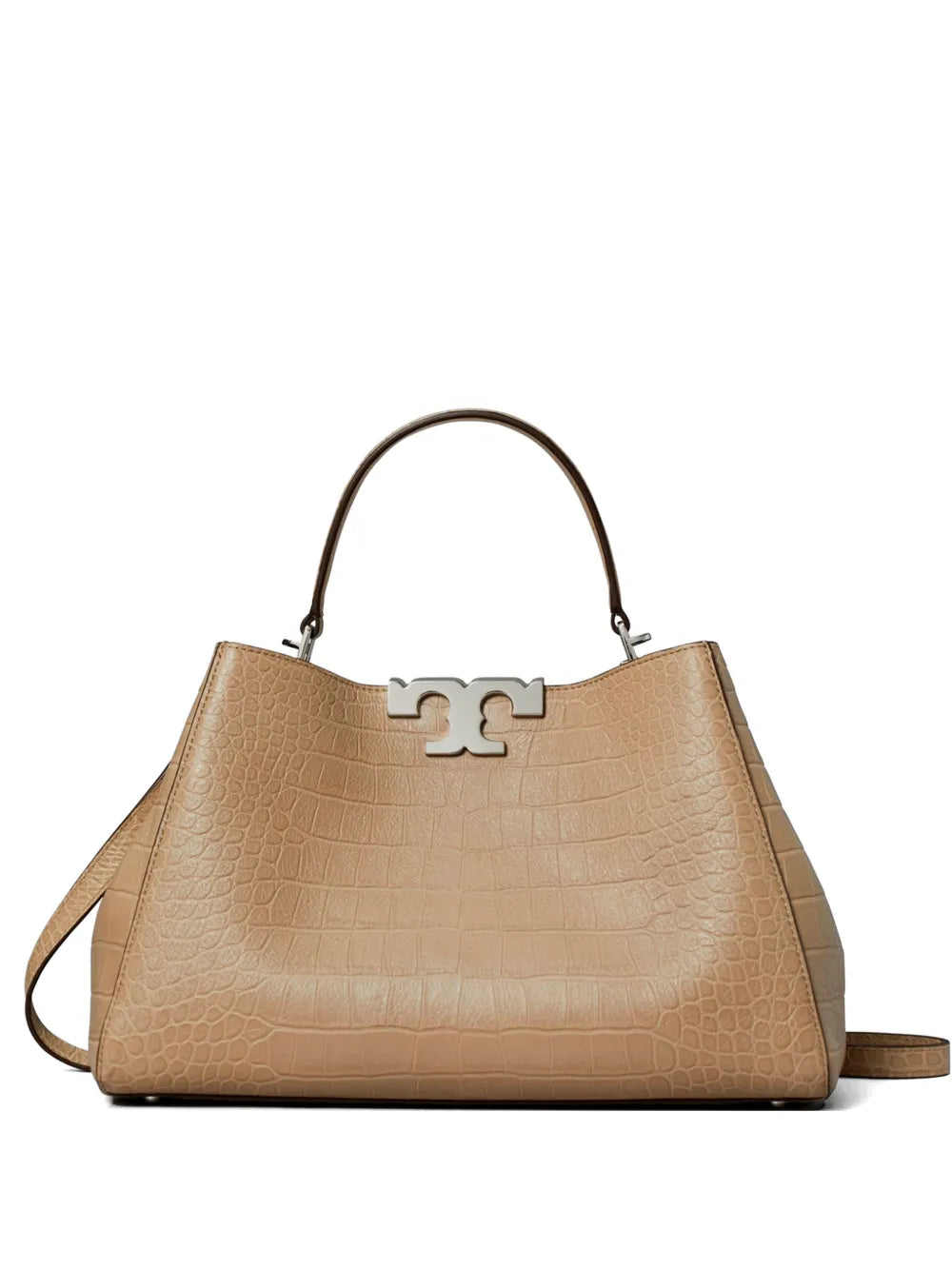 Tory Burch Eleanor soft croc-embossed satchel bag