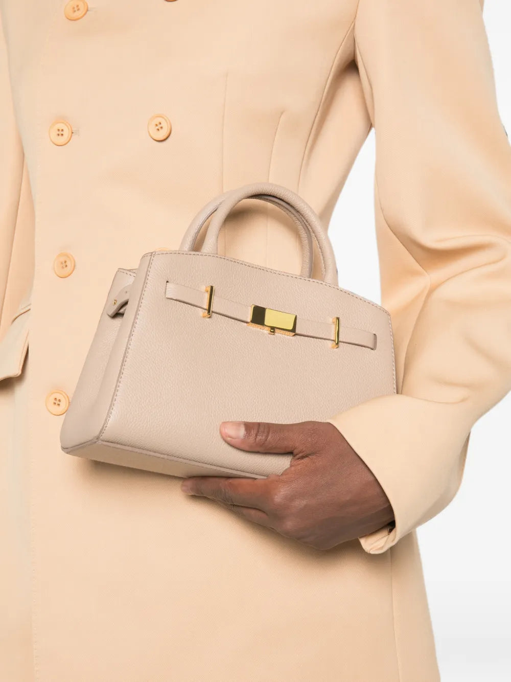 DeMellier small Hudson leather tote bag