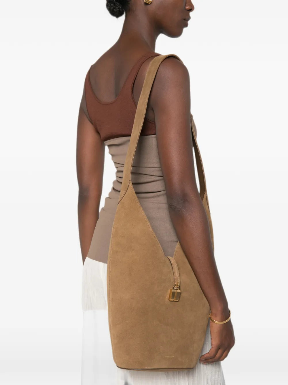 DeMellier Siena padlock-detail leather shoulder bag