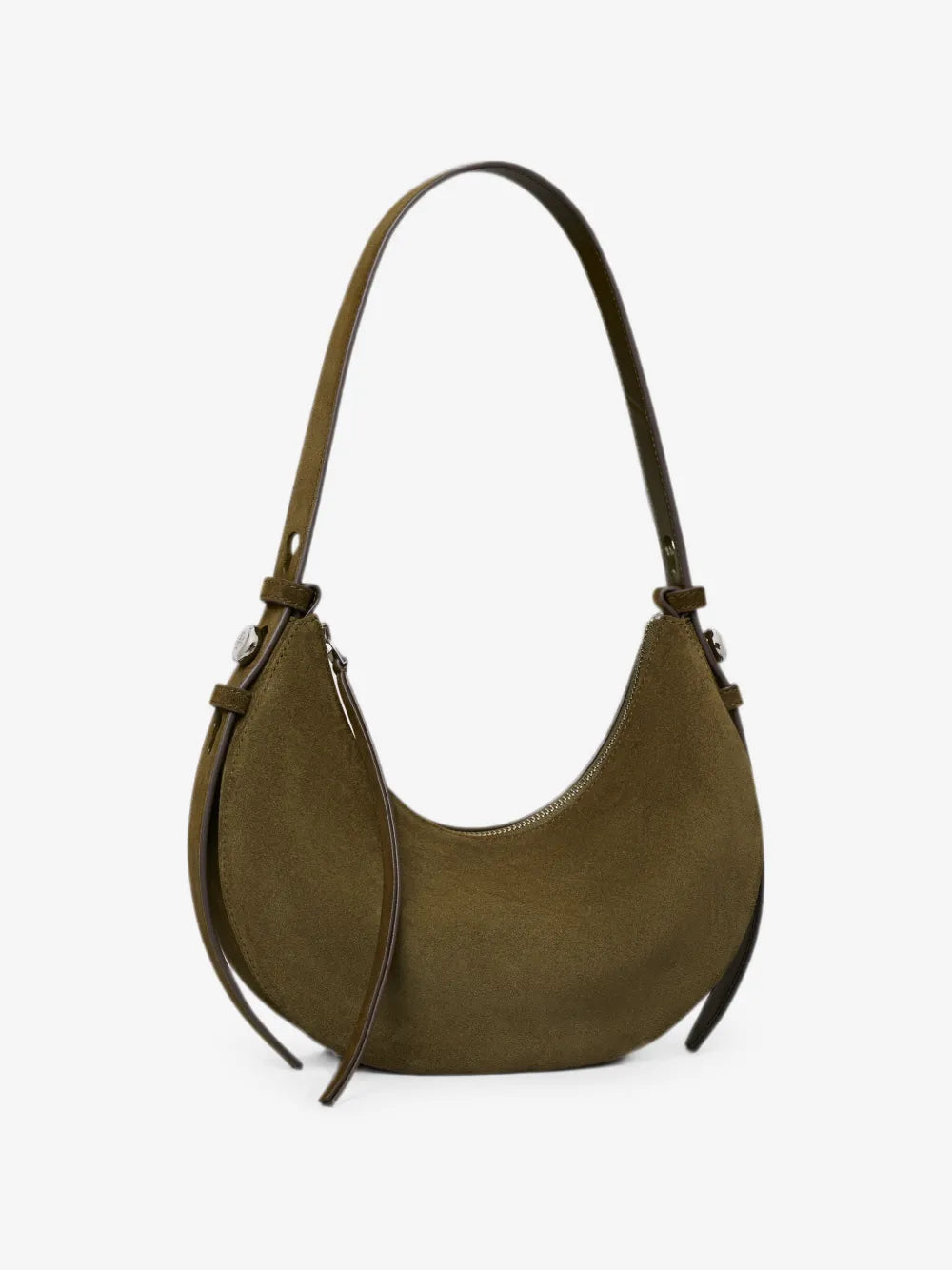 Tory Burch Romy suede half moon bag